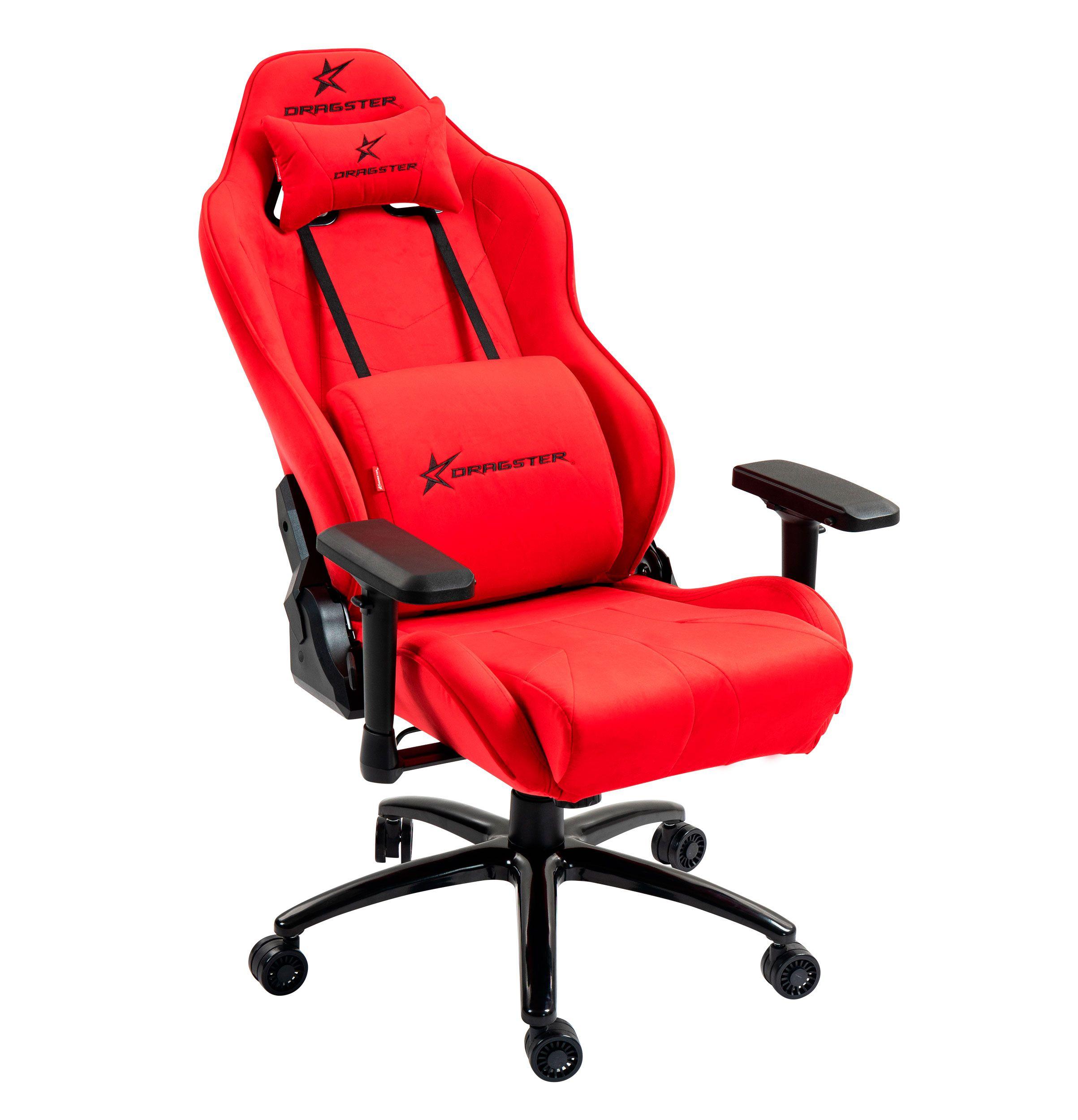 Silla Gamer Dragster GT500 PRO Alcantara Rosso Negro-2