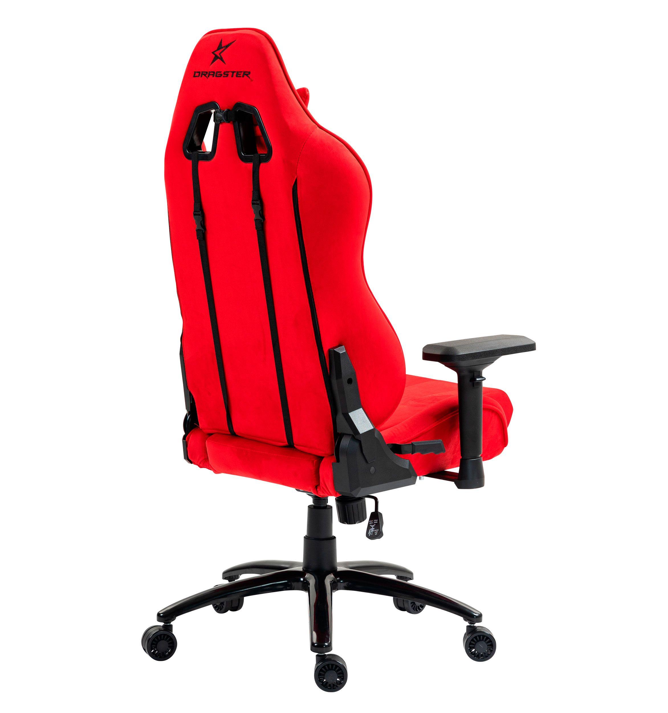Silla Gamer Dragster GT500 PRO Alcantara Rosso Negro-3