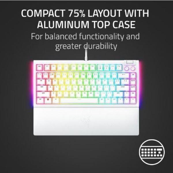 Teclado Mecánico Razer BlackWidow V4 80% RGB Blanco-3