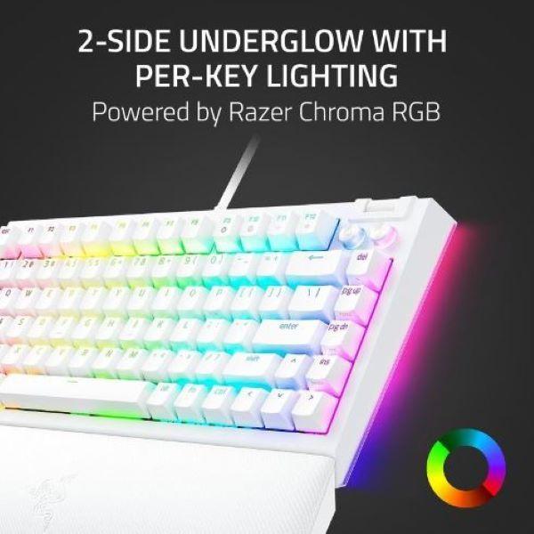Teclado Mecánico Razer BlackWidow V4 80% RGB Blanco-4