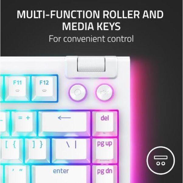Teclado Mecánico Razer BlackWidow V4 80% RGB Blanco-5