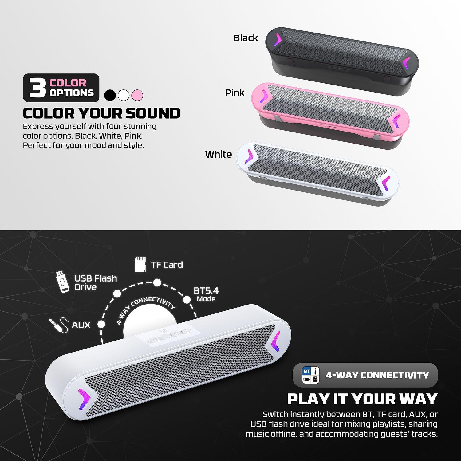 Barra de Sonido Fantech Groove Bar BS160 Rosado-3