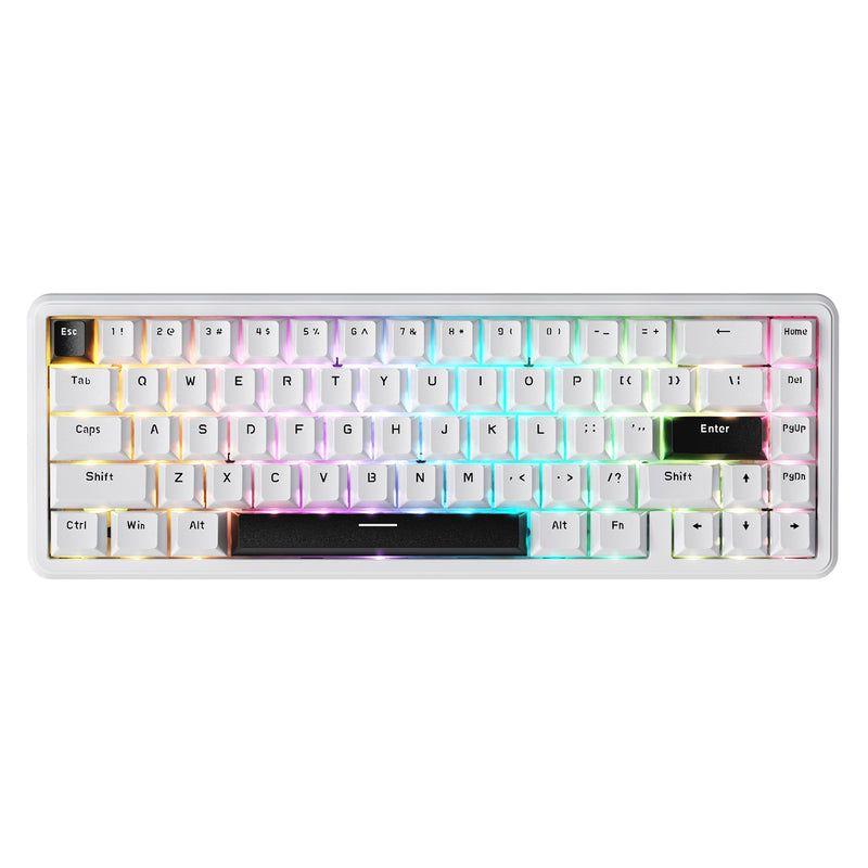 Teclado Magnético Attack Shark X65 80% RGB Blanco-0