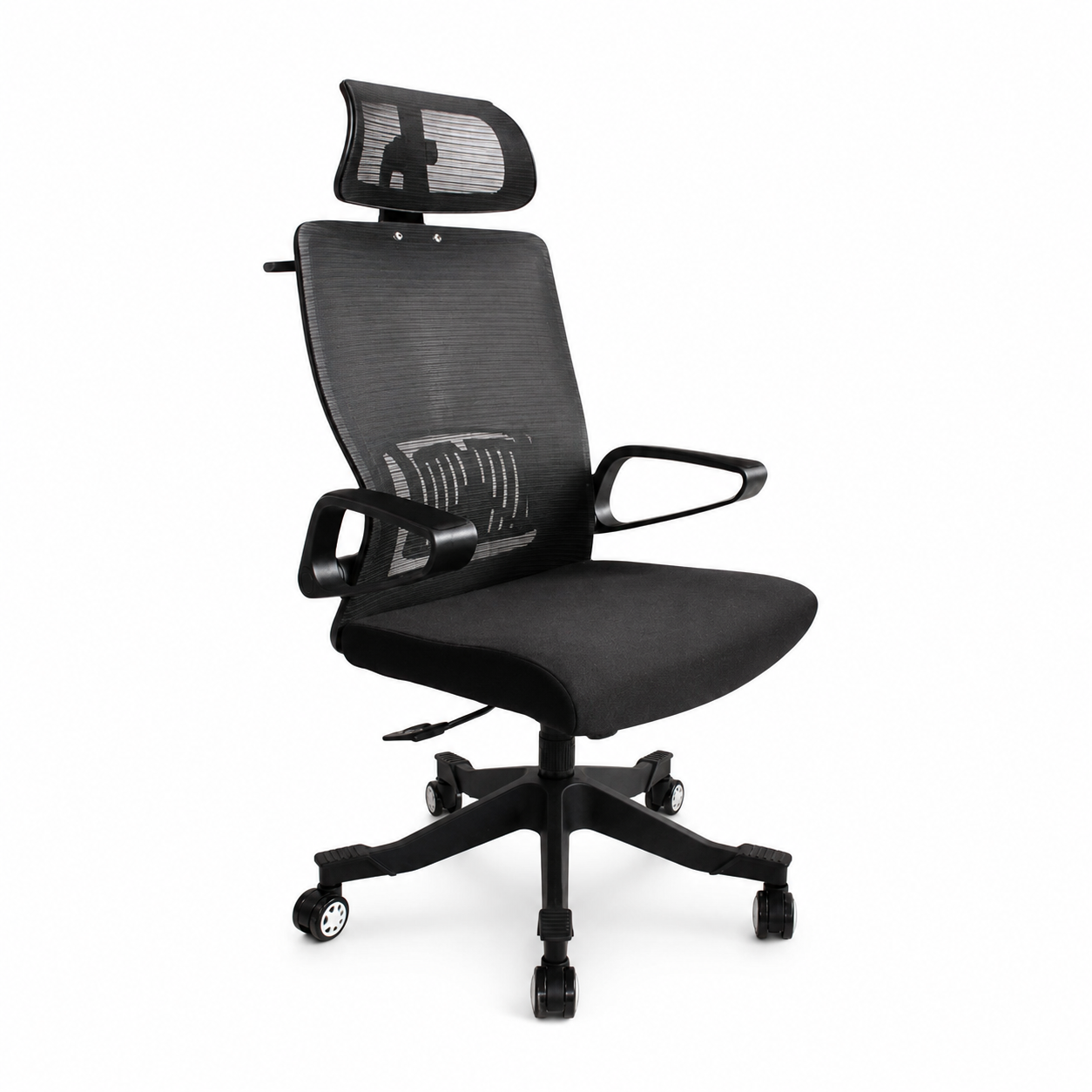 Silla de Oficina Clio Tiger -OFBK007 Mesh Negro-1