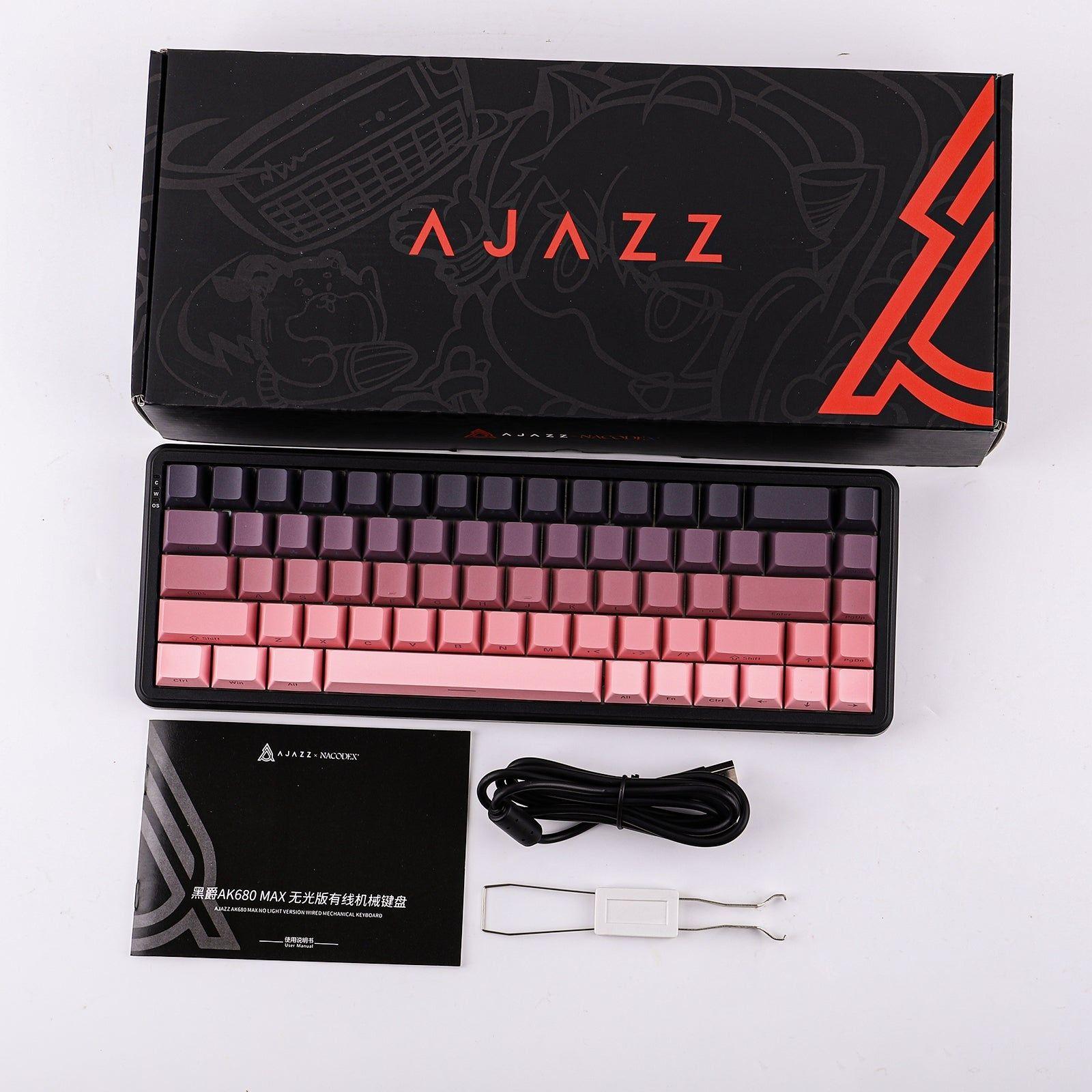 Teclado Magnético Ajazz AK680 MAX Full Size RGB Rosado-6