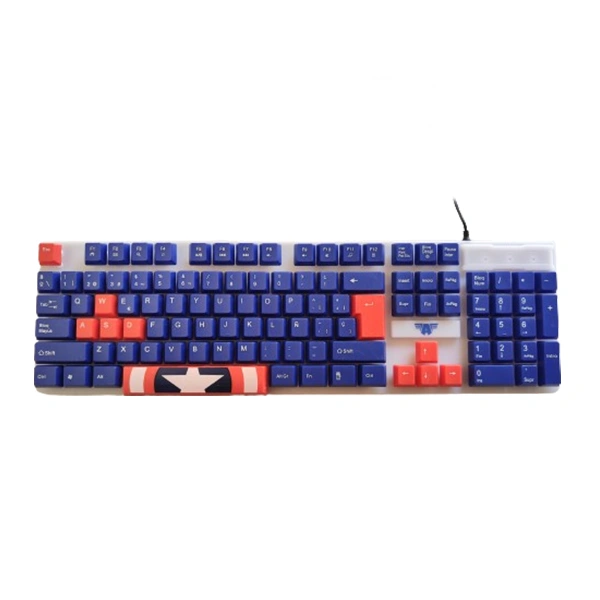 Kit 3 en 1 Marvel Capitan America, Mouse + Teclado + Audífonos-3