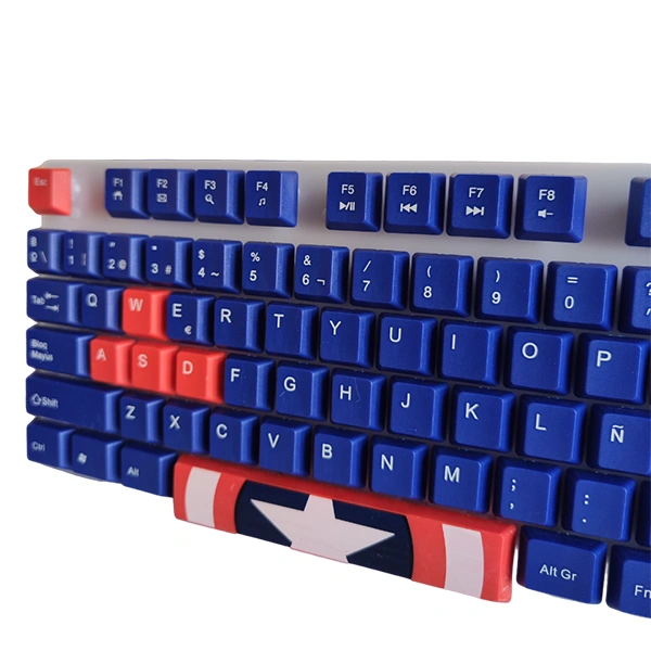 Kit 3 en 1 Marvel Capitan America, Mouse + Teclado + Audífonos-4