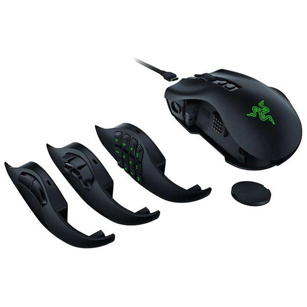 Mouse RAZER Inalámbrica Naga V2 Pro MMO 3 Placas Negro-3