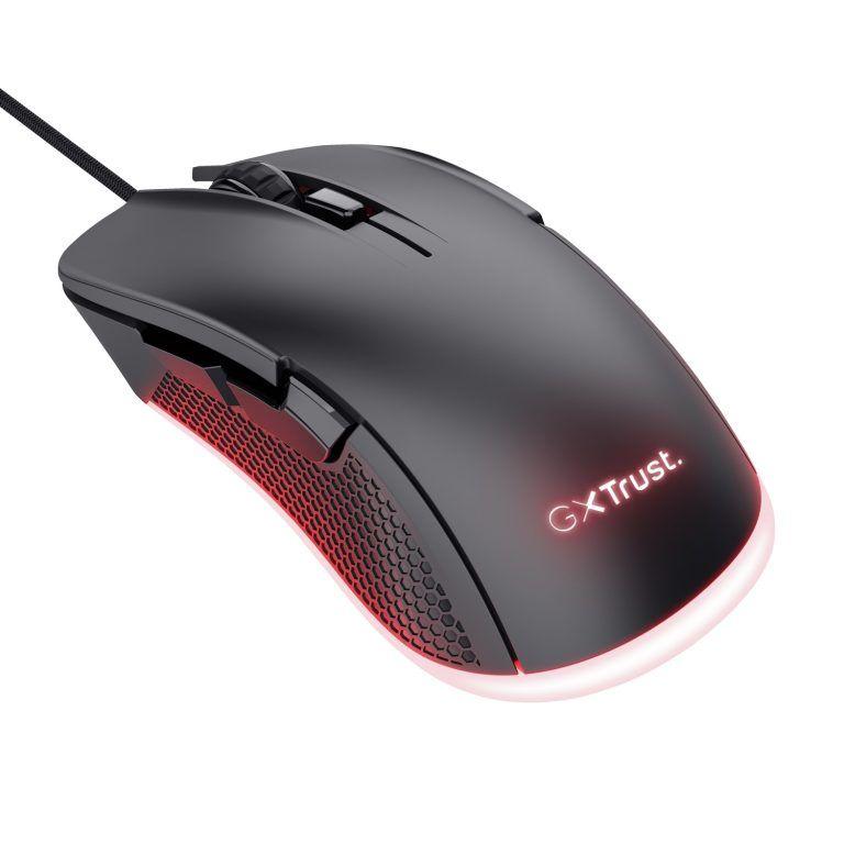 Mouse Trust GXT 922 YBAR RGB 7200 6 Botones Diseño Negro-2