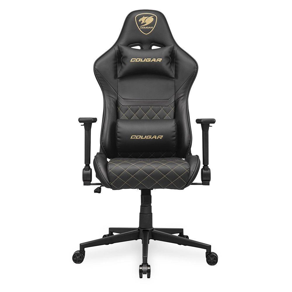 Silla Cougar Armor One V2 Gold, Color Negro Con Dorado-0