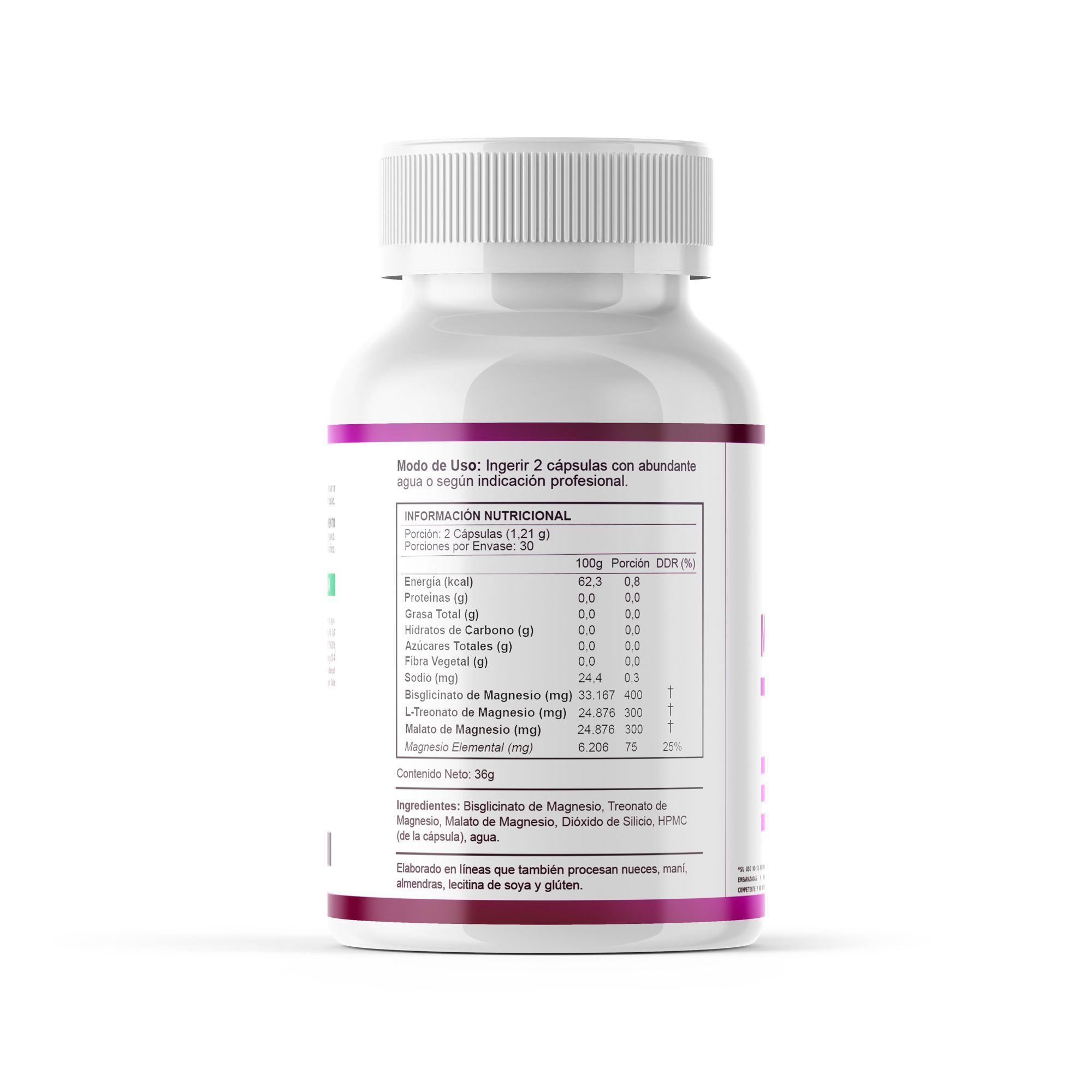 MAGNESIO PLUS 1000MG | BISGLICINATO+L-TREONATO+MALATO | ALTA ABSORCIÓN -1