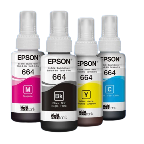 Pack Botellas Epson T664 BK-C-M-Y-0