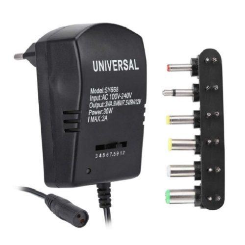 Transformador universal de 6 puntas con selector de (3v a 12v) 3A-0