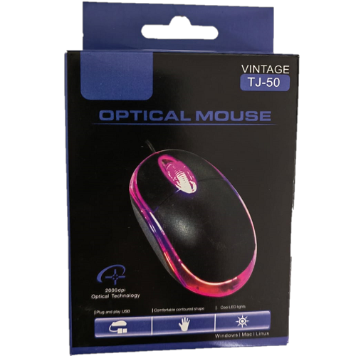 Mouse USB modelo vintage TJ-50-1