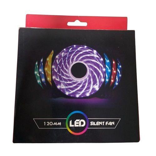 Ventilador para gabinete de 12cm X 12cm con 12V 0.25 A y cambia color-1