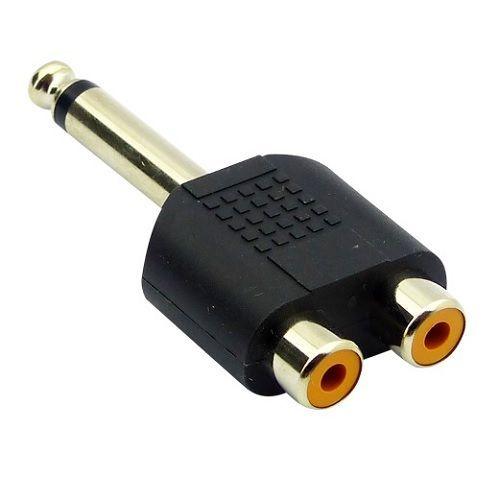 Adaptador de audio, RCA a Plug de 6.5mm-0