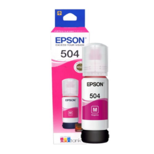 Botella Original Epson 504 / T504320 Magenta-0
