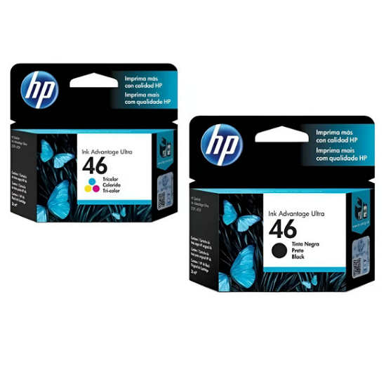 Pack Cartuchos HP 46 Original BK-TC-0