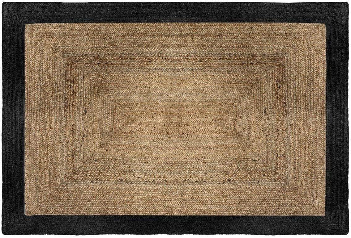 ALFOMBRA YUTE RECTANGULAR PREMIUM 160x230 CM BORDE-0