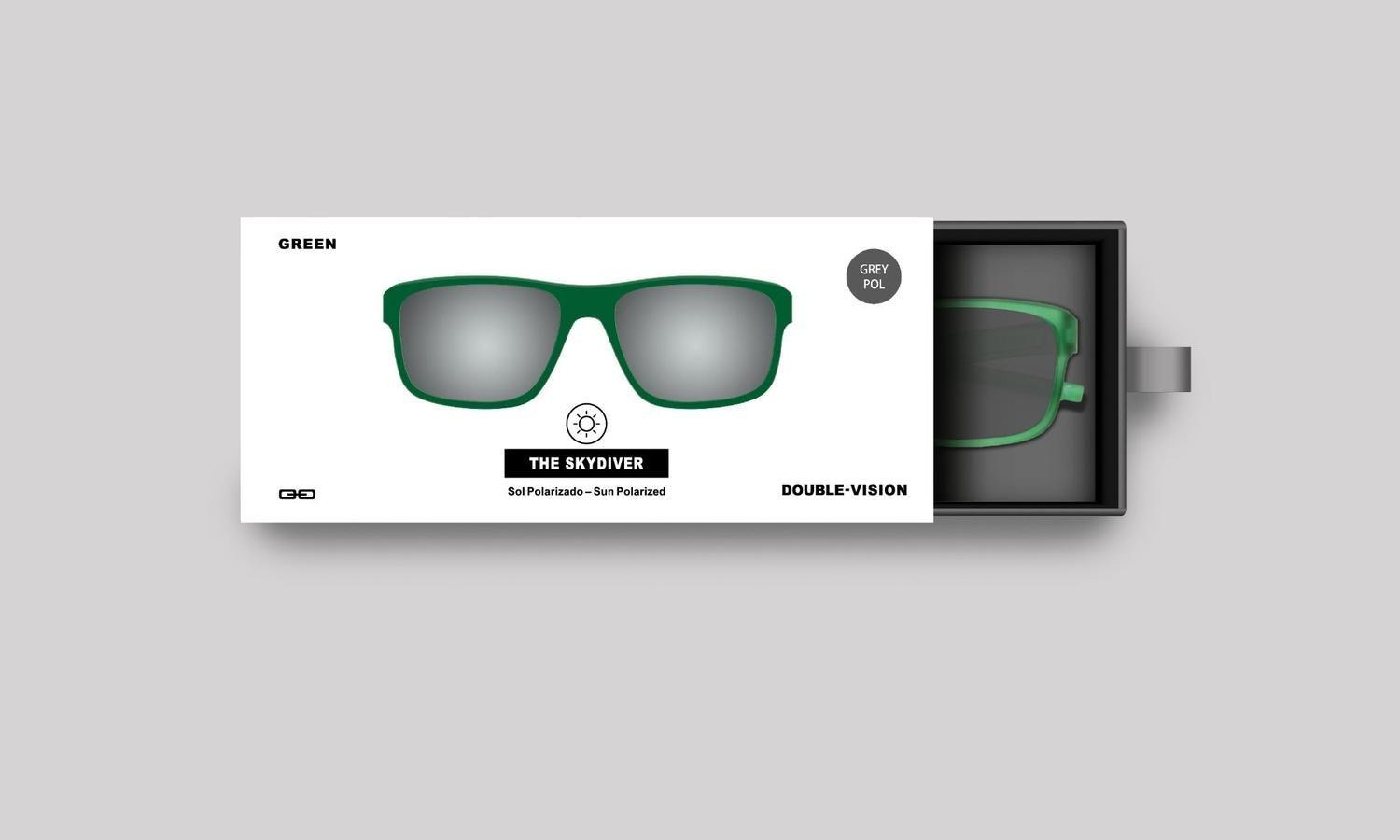 Anteojos de Sol The Skydiver | Green/Grey Pol-3