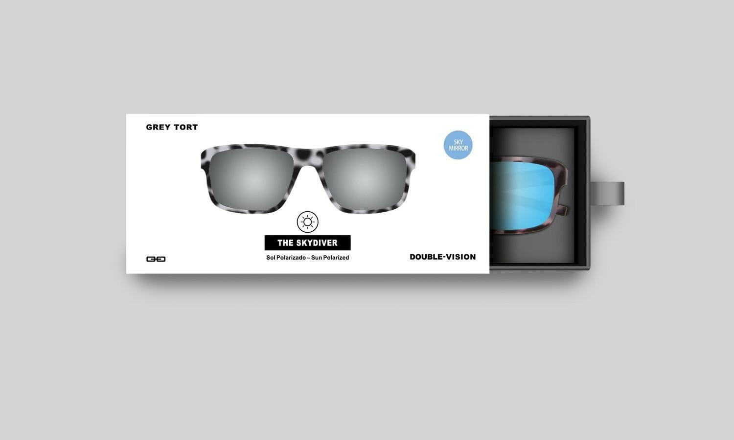 Anteojos de Sol The Skydiver | Grey Tort/Sky Mirror-3