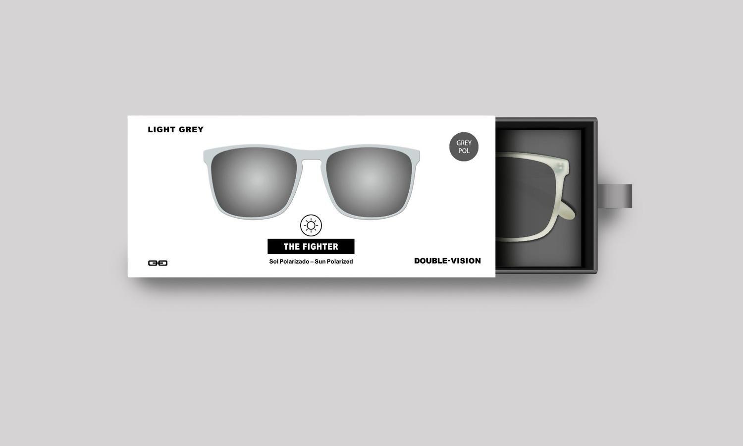 Anteojos de Sol The Fighter | Light Grey/Grey Pol-3