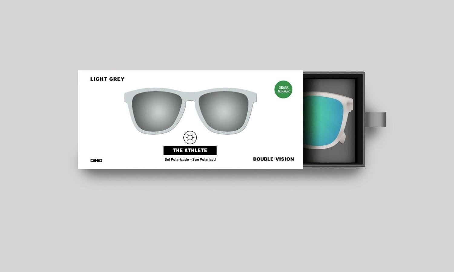 Anteojos de Sol The Athlete | Light Grey/Grass Mirror-3