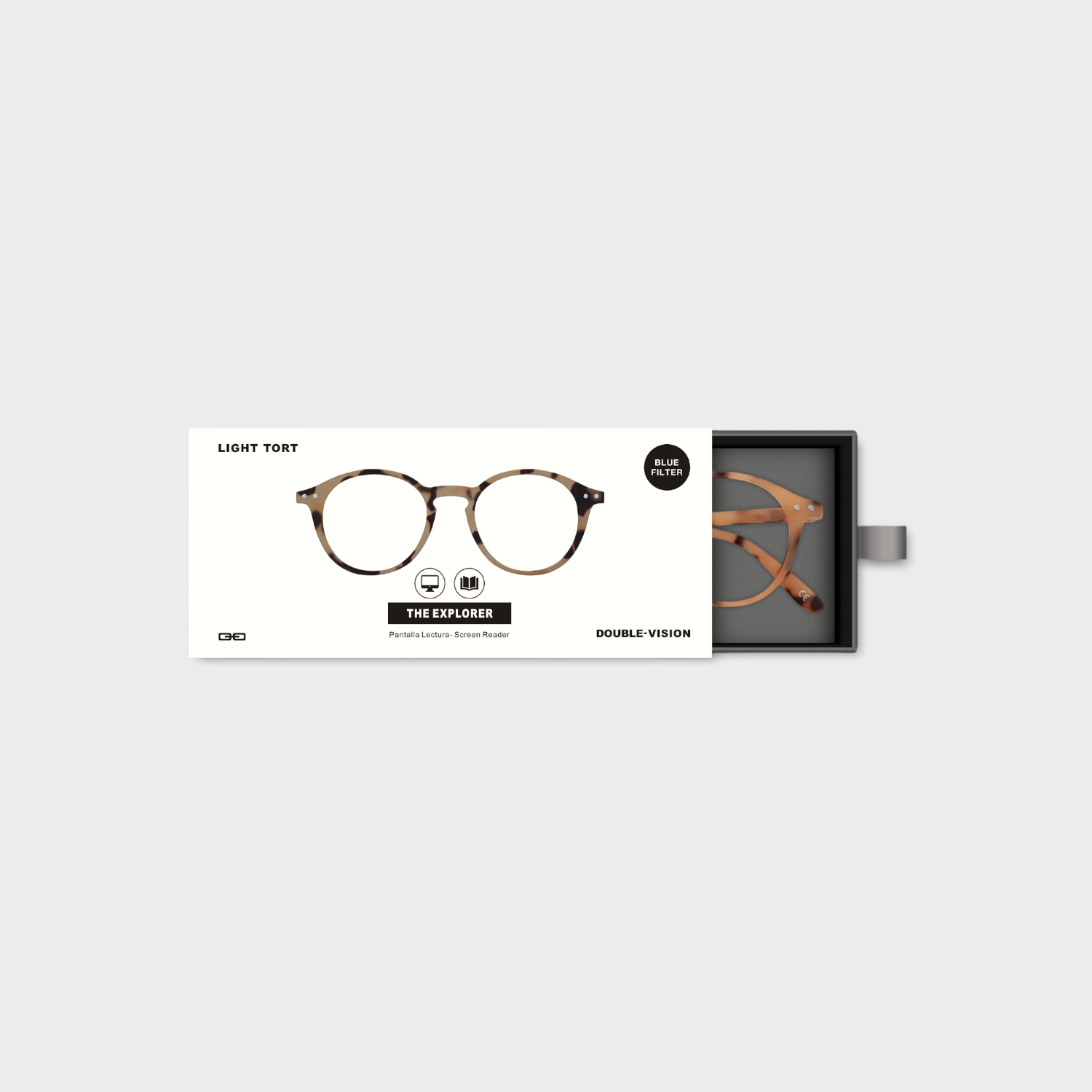 Anteojos de Lectura Sol The Explorer Sun Reader +1.00 | Light Tort-3