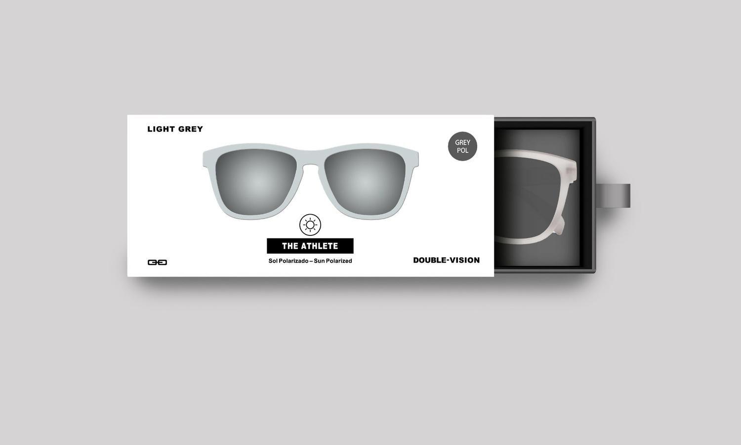 Anteojos de Sol THE ATHLETE | Light Grey / Dark Grey-3
