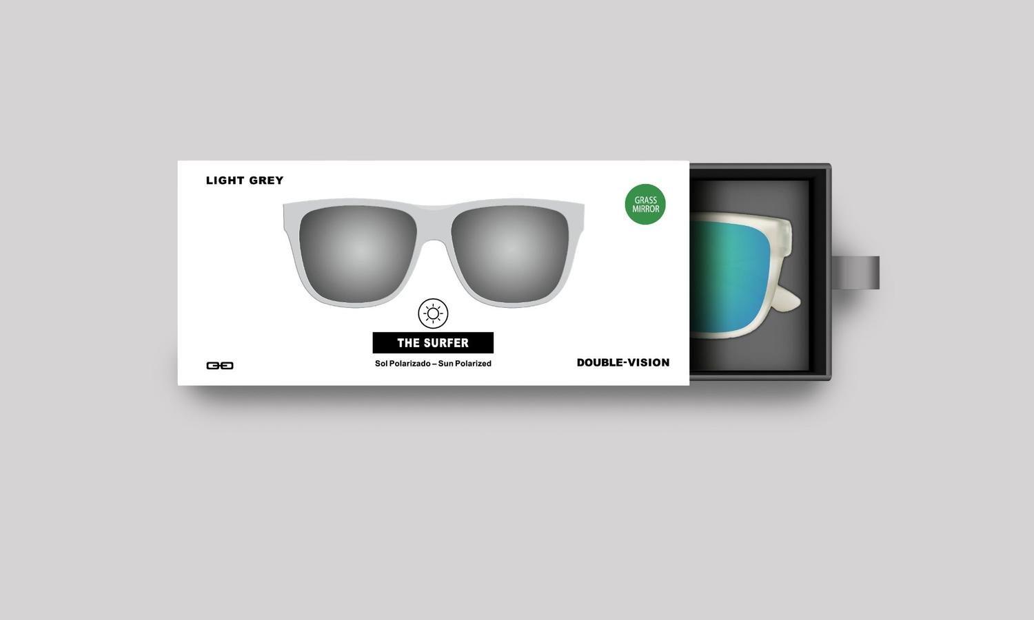 Anteojos de Sol The Surfer | Light Grey/Grass Mirror-3