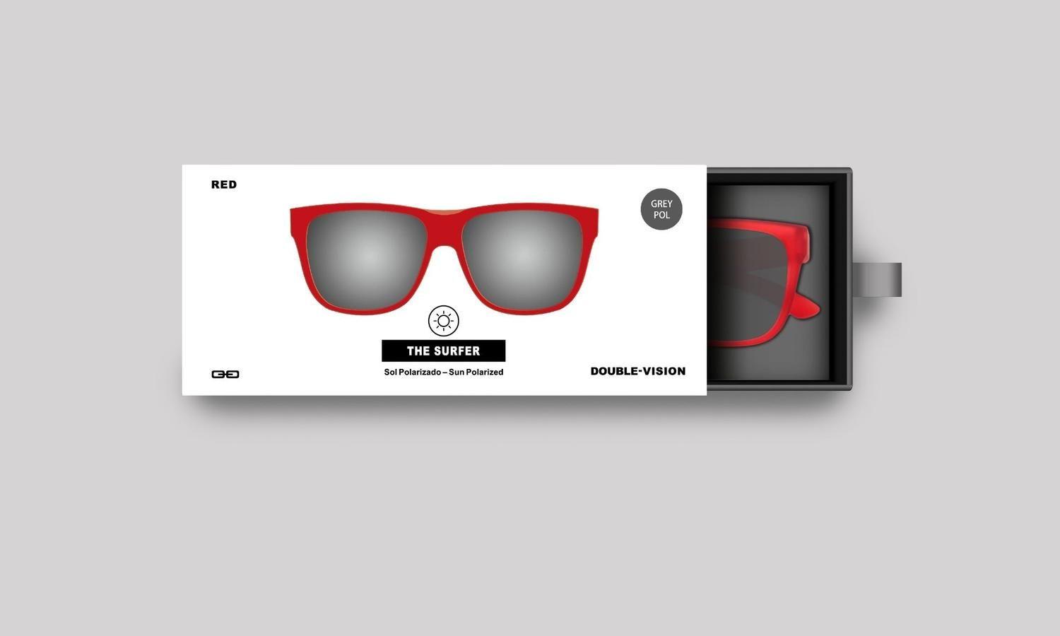 Anteojos de Sol The Surfer | Red/Grey Pol-3