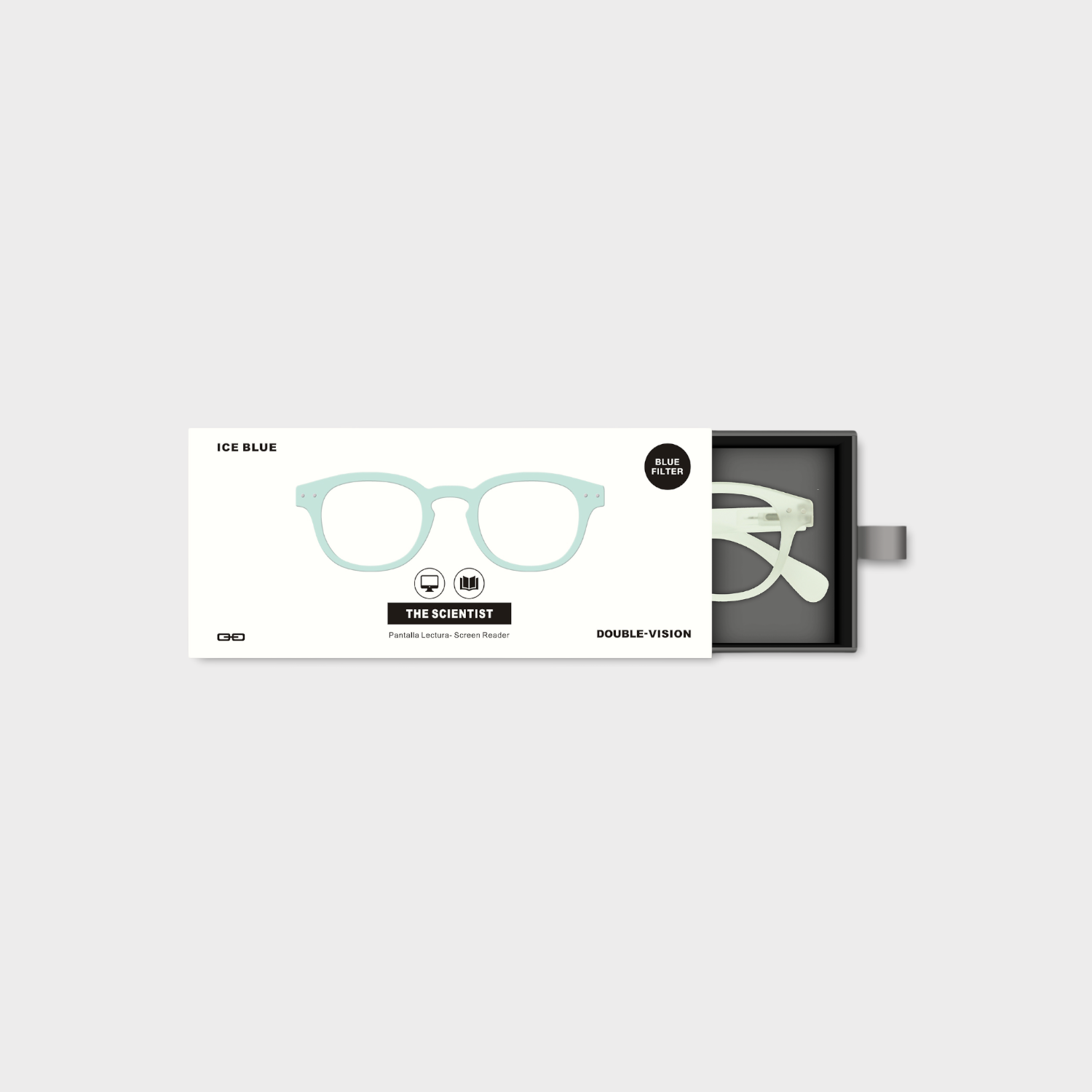 Anteojos para Pantallas con filtro azul THE SCIENTIST | ICE BLUE-3