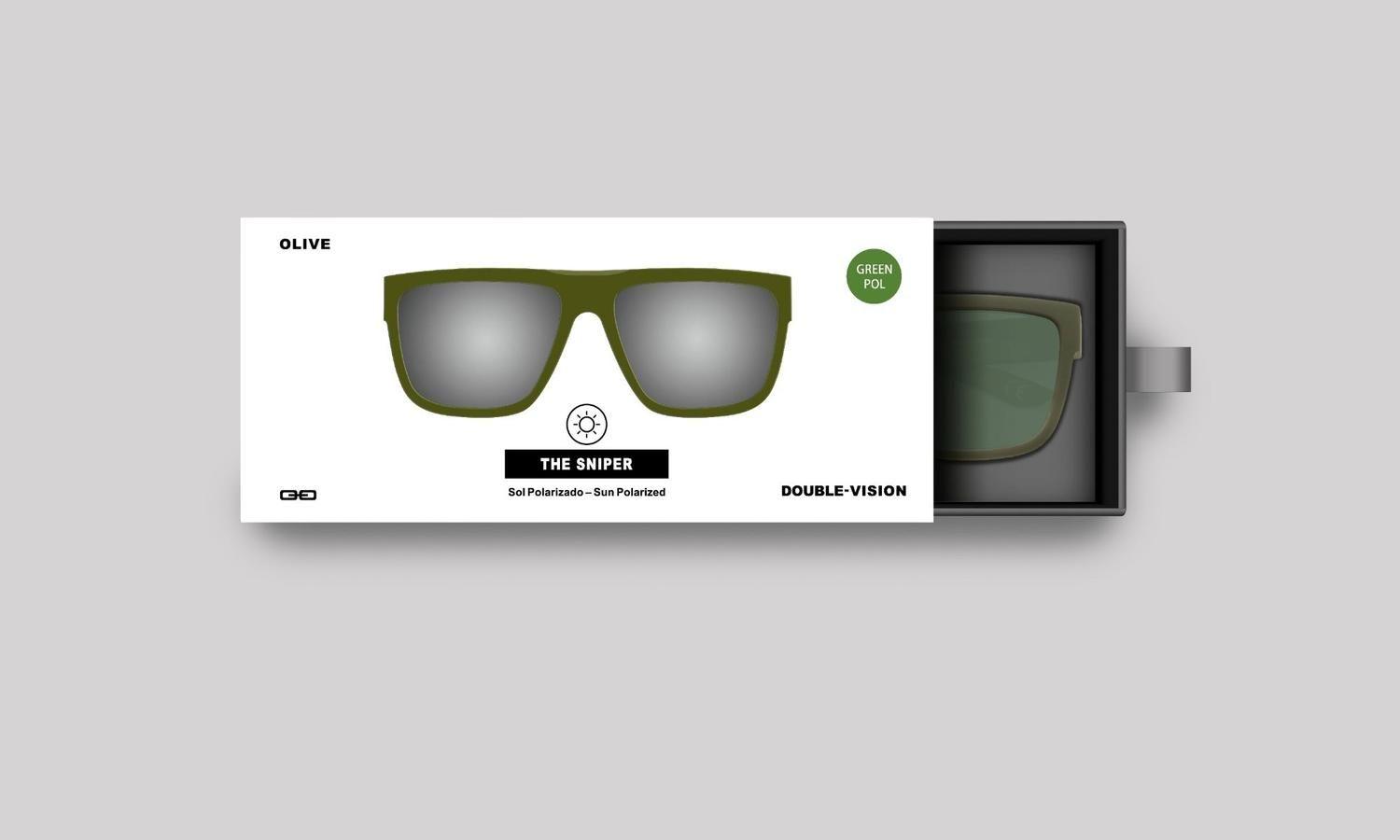 Anteojos de Sol The SNIPER | OLIVE / DARK GREEN-3