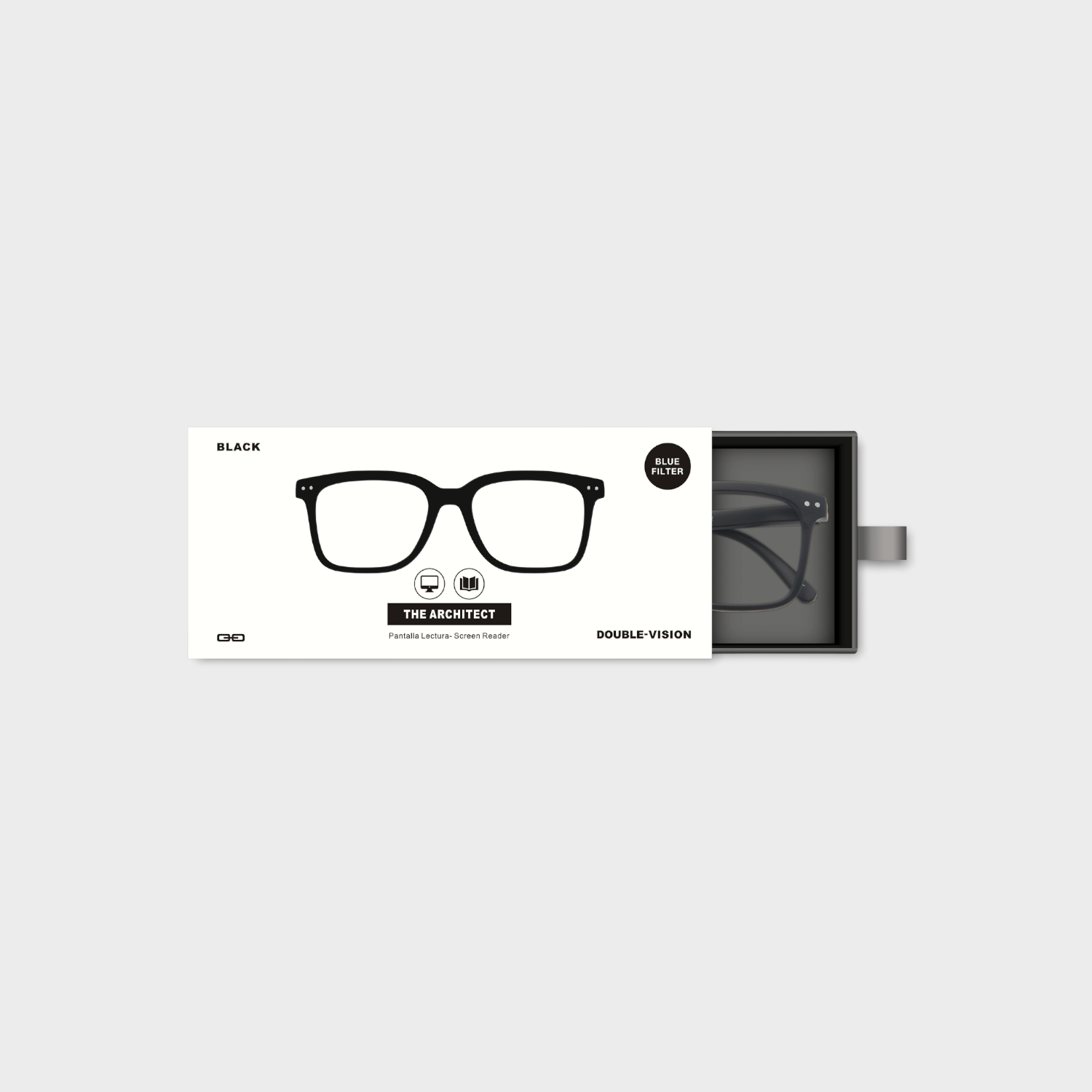 Anteojos de Lectura Sol The Architect Sun Reader +1.50 | Black-3