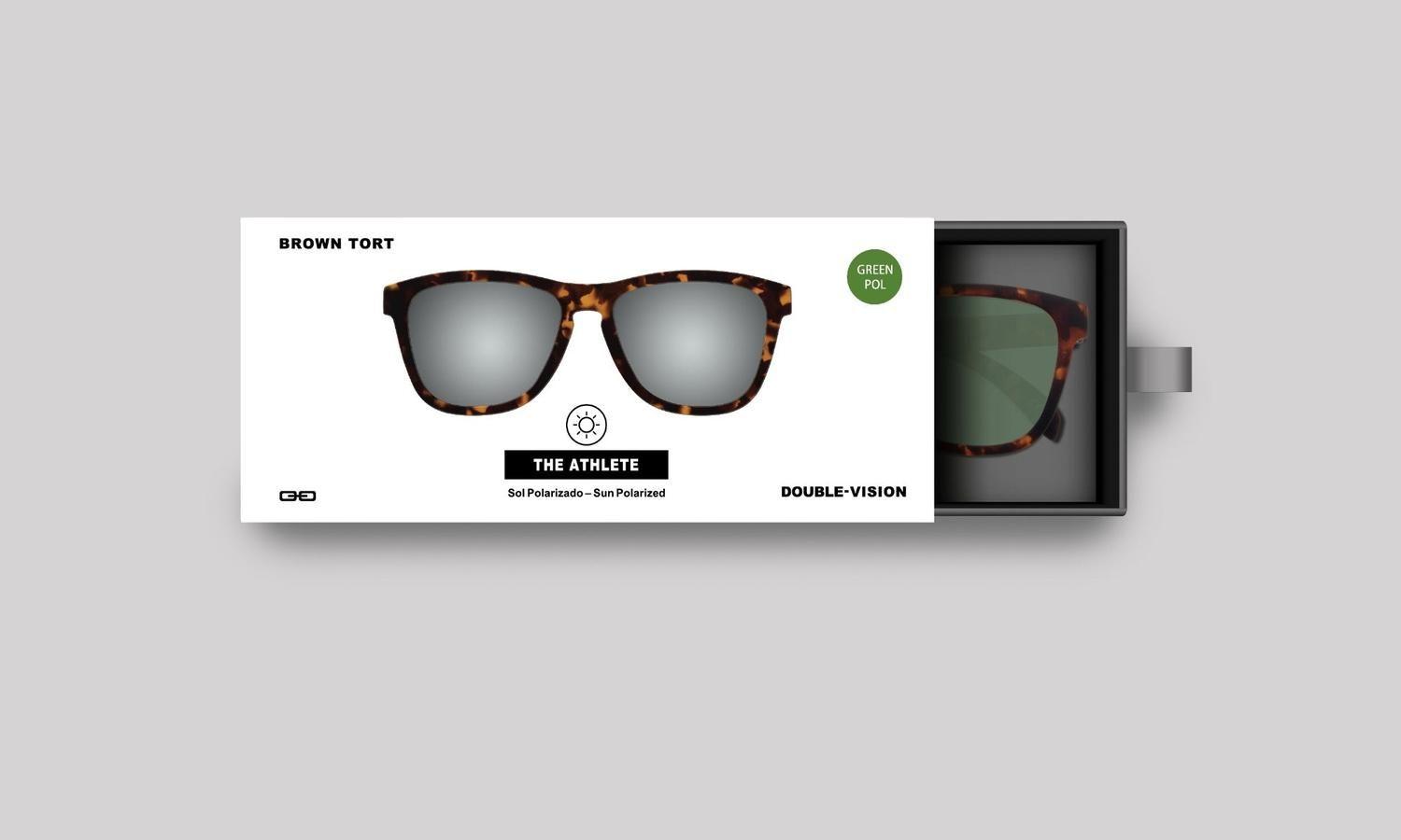 Anteojos de Sol The Athlete | Brown Tort/Green Pol-3