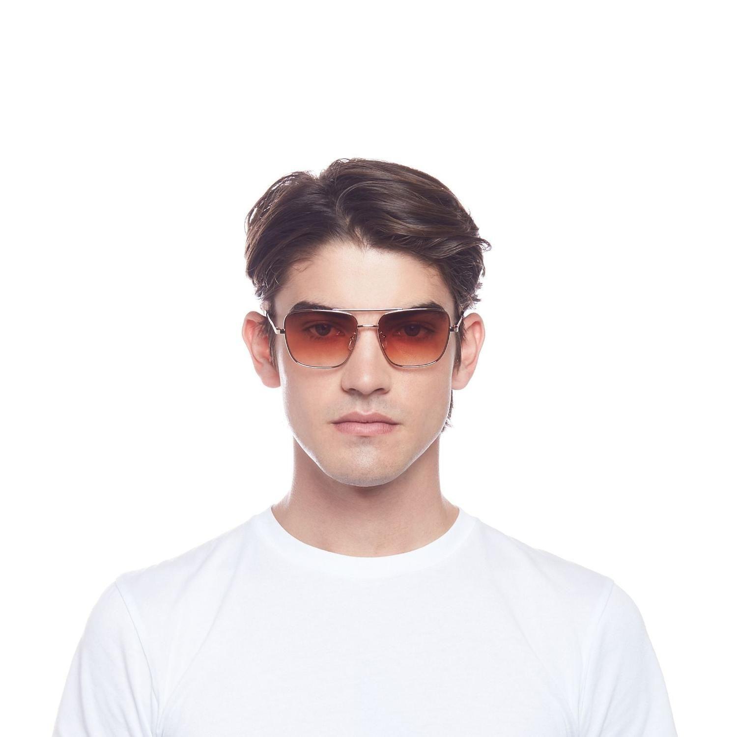 Anteojos de Sol HERCULES BRIGHT GOLD / BLACK - LAVA GRAD MIRROR-3