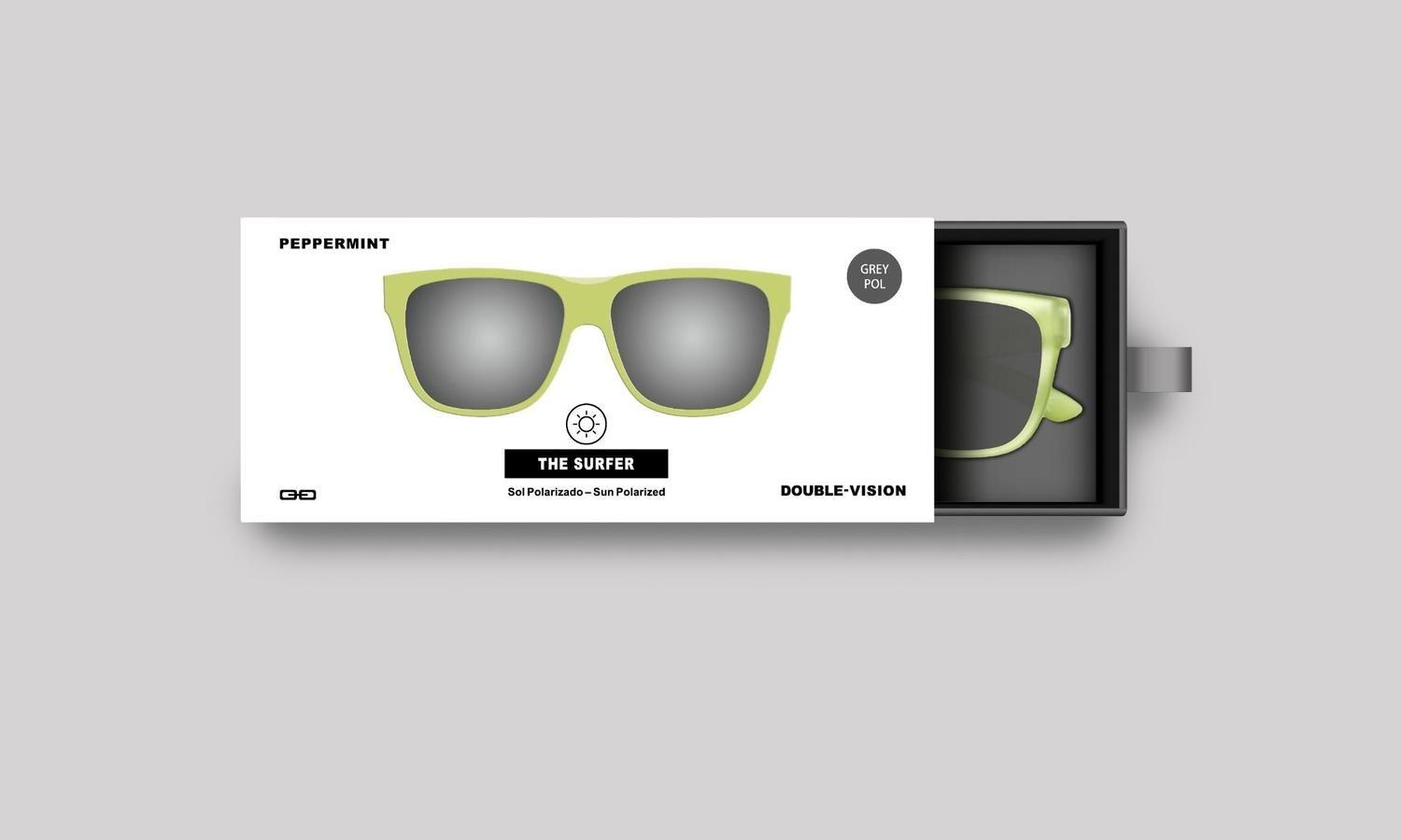 Anteojos de Sol The Surfer | Peppermint/Grey Pol-3
