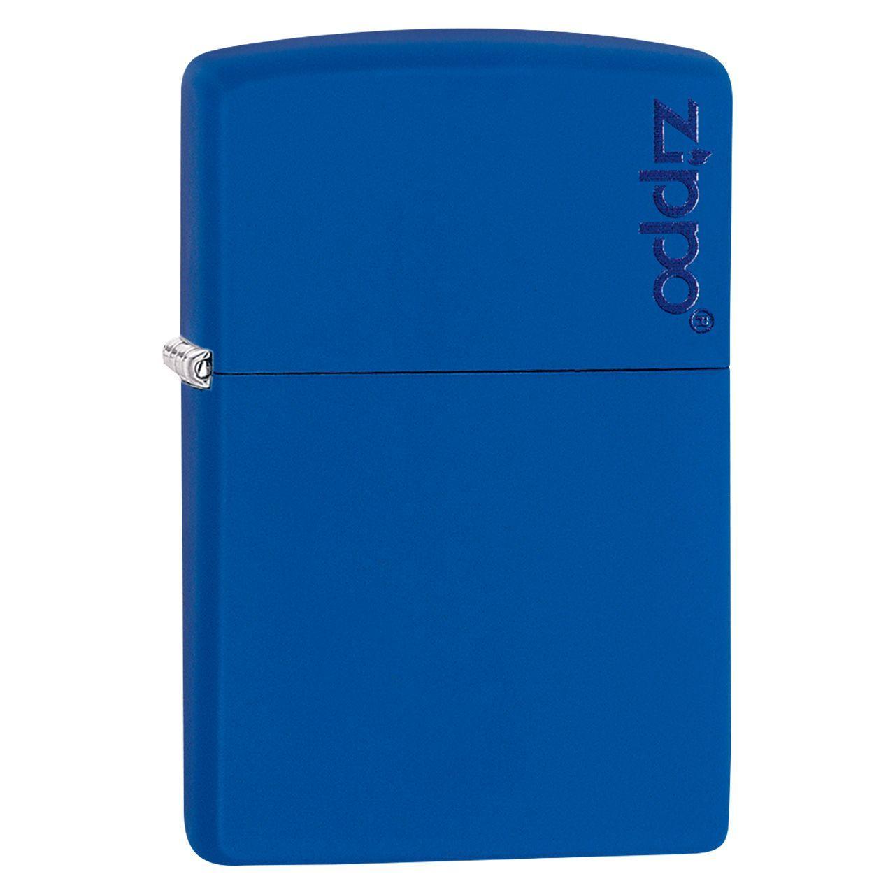 Encendedor Zippo Zp229zl Classic Royal Blue Matte Logo-0