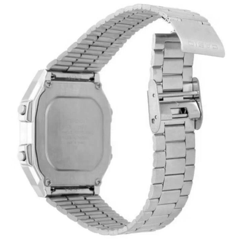 Reloj Casio Vintage Unisex Plateado Azul A-158WEA-2-3