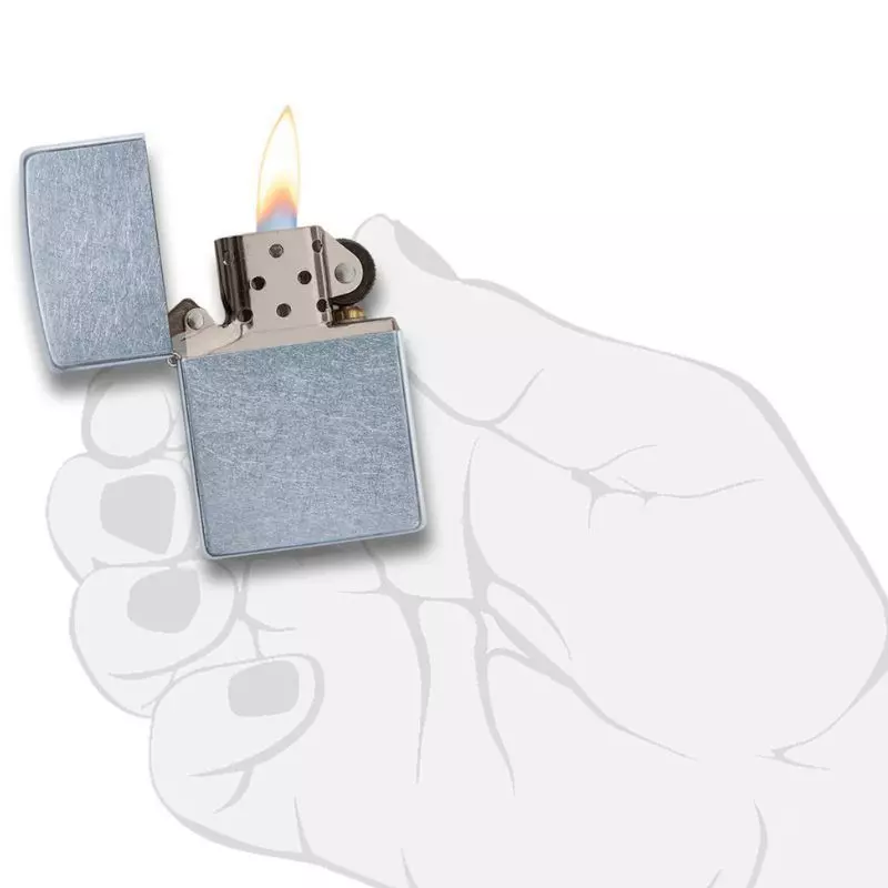 Encendedor Zippo ZP207 REGULAR STREET CHROME-3