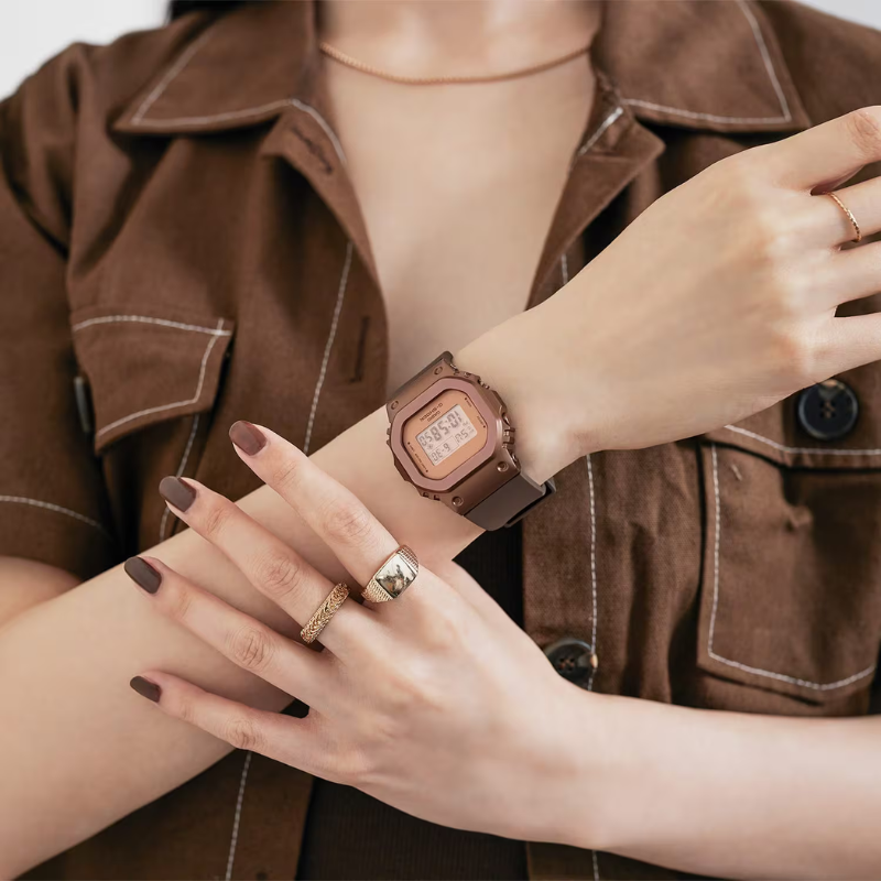 Reloj Mujer G-shock Gm-s5600br-5dr Metalico-2