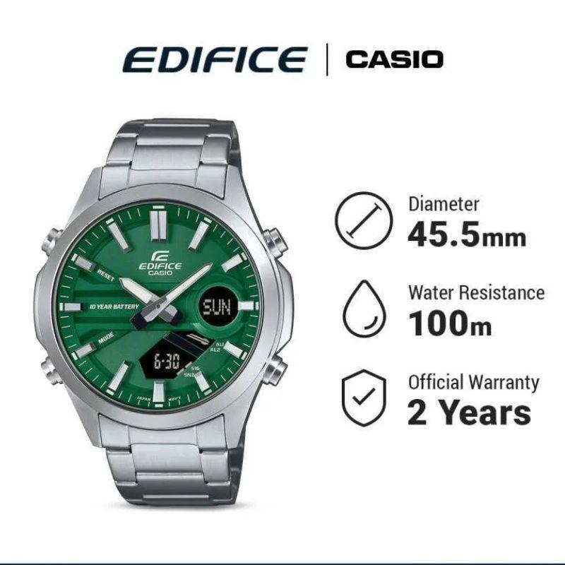 Casio Efv-c120d-3a Efv-c120d-3a Man Adults Silver Green Silver-3