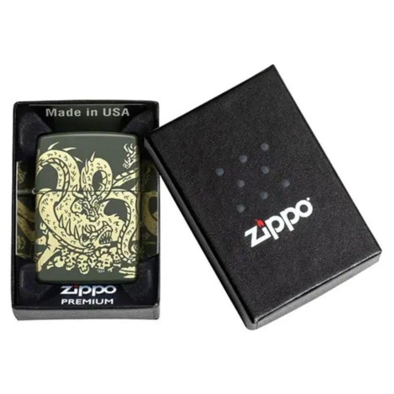 Encendedor Zippo Dragon Design Verde ZP48907-3
