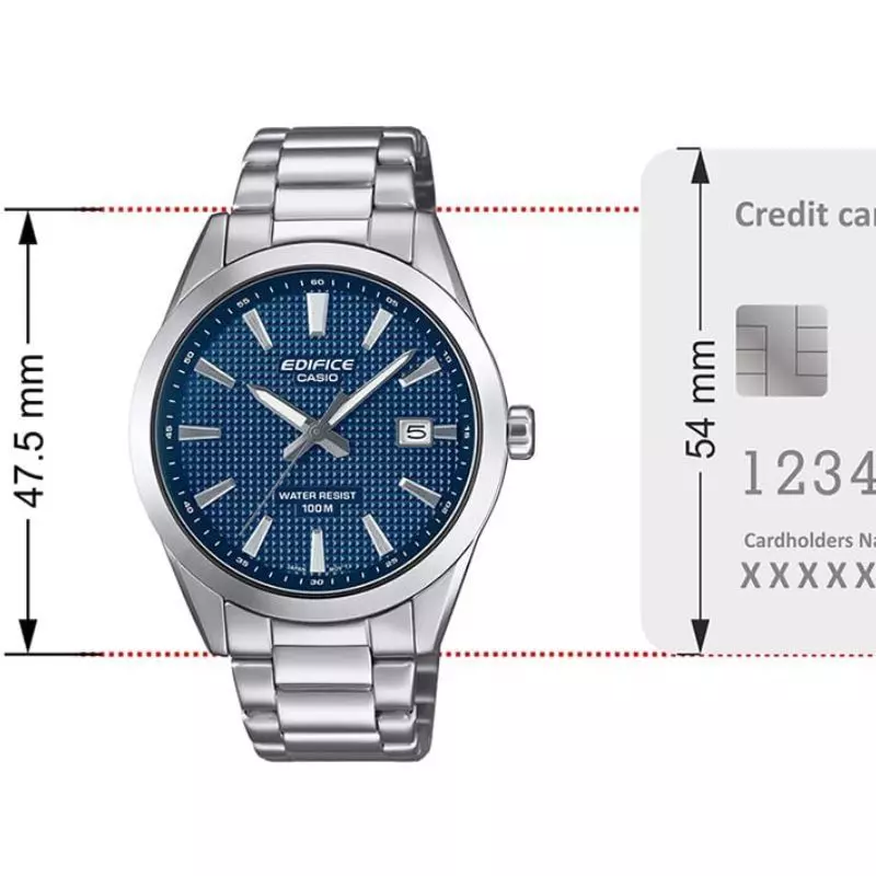 Reloj Casio Edifice EFV 160D 2A Caja y Correa de Acero-2