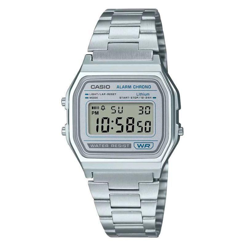 Reloj Casio Vintage Unisex Plateado A-158WEA-7-0