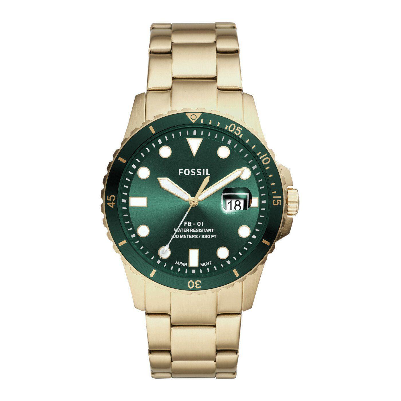 Reloj Hombre Fossil Fs5658 Fb-01 Dorado-1