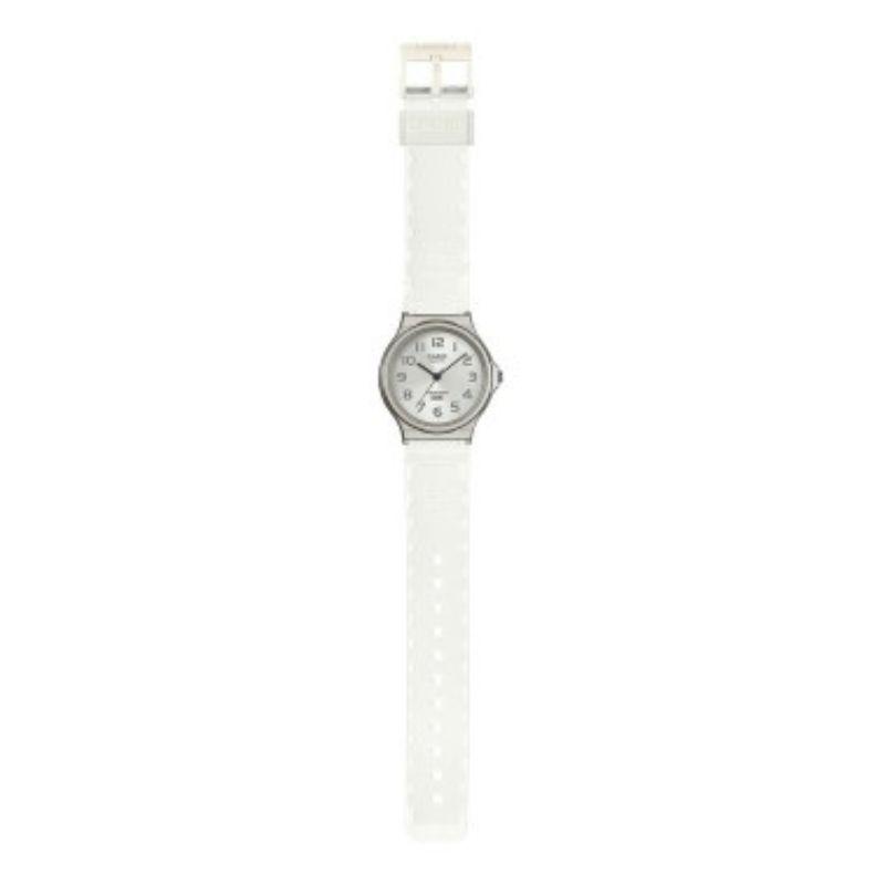 Reloj Casio unisex Análogo Ligero Blanco Traslúcido MQ-24S-7BDF-2