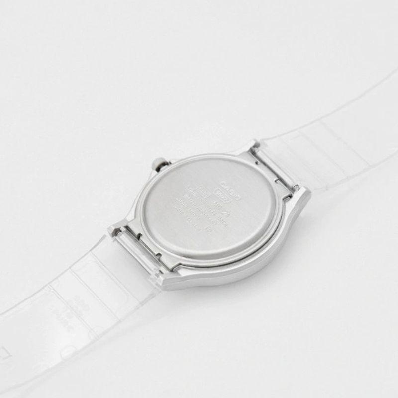 Reloj Casio unisex Análogo Ligero Blanco Traslúcido MQ-24S-7BDF-3