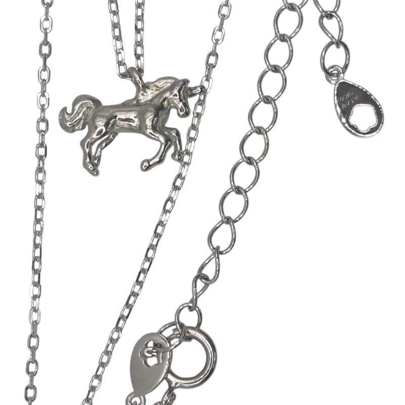 Collar de plata  Rodio Unicornio 12997FNSWSH1-1