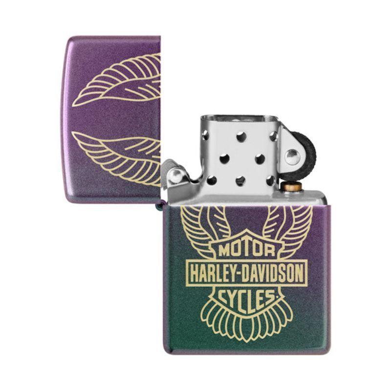 ENCENDEDOR ZIPPO Harley-Davidson® Wings Laser Engrave Design ZP46859-2